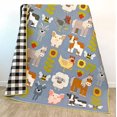 thumbnail image 1 of Edredón de retazos con estampado de Elizabeth Hartman Fab Farm, 1 of 3