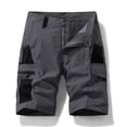 thumbnail image 2 of HOOMEUMY Mens Cargo Shorts Stylish Lightweight Casual Summer Elastic Waist Basketball Baseball Short Pants with Pockets Gray 38, 2 of 9
