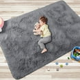 thumbnail image 4 of IR Imperial Rooms Shaggy Rug 3x5ft for Hallway, Ultra Soft Modern Area Shag Floor Carpet Grey, 4 of 11