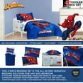Marvel SpiderMan Classic Toddler Bed Set, Kids Superhero Bedding