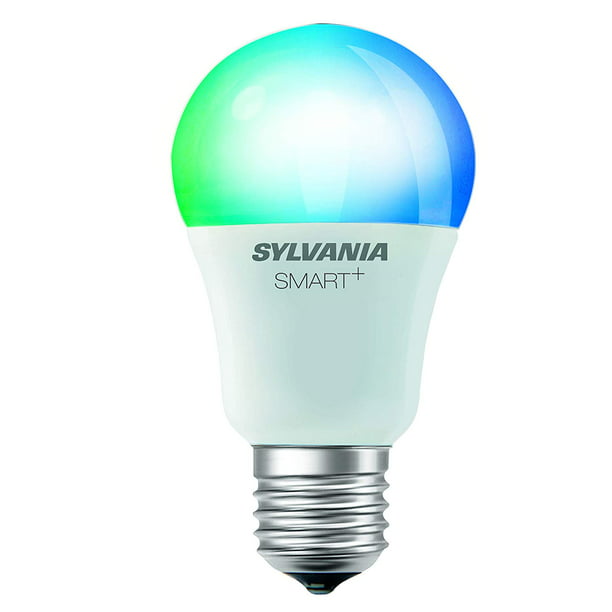 SYLVANIA Smart Bluetooth LED Light Bulb, A19, 60W, Full Color, Tunable White, Dimmable, 2700K-6500K, Works with Amazon Apple HomeKit and Google Assistant