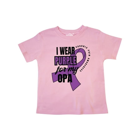 

Inktastic Chronic Pain I Wear Purple For My Opa Gift Toddler Boy or Toddler Girl T-Shirt
