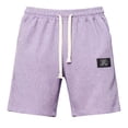 thumbnail image 4 of Zshosam Men's Casual Shorts Men's Performance Comfort Flex Cargo Short for Summer Shorts (Purple,S), 4 of 4