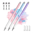 thumbnail image 2 of Paquete de 3 Lápices Ópticos para Pantalla Táctil, Lápiz Óptico Universal con Puntas de Disco y Puntas de Fibra Adicionales para Tabletas y Teléfonos., 2 of 8