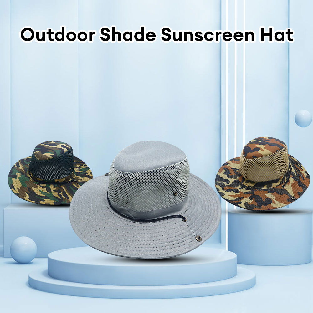 Occkic Mesh Sun Hat for Men Golf Soaker Hats Summer Beach Safari Wide Brim Breathable Fishing