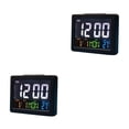 thumbnail image 3 of Bewildely LCD Digital Nap Timer Snooze Alarm Temperature Display  Clock Watch Negro 2piezas, 3 of 6