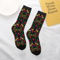 thumbnail image 6 of Vsdgher Mexican Flower 2 Pattern Kids Socks Boys Girl Crew Athletic Half Sport Running Breathable Socks Lightweight Stretch Crew Socks, 6 of 7