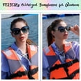 thumbnail image 3 of Gafas de Sol FEISEDY para Mujer de Moda, Cuadro Cuadrado Sobredimensionado y Polarizadas, 3 of 8