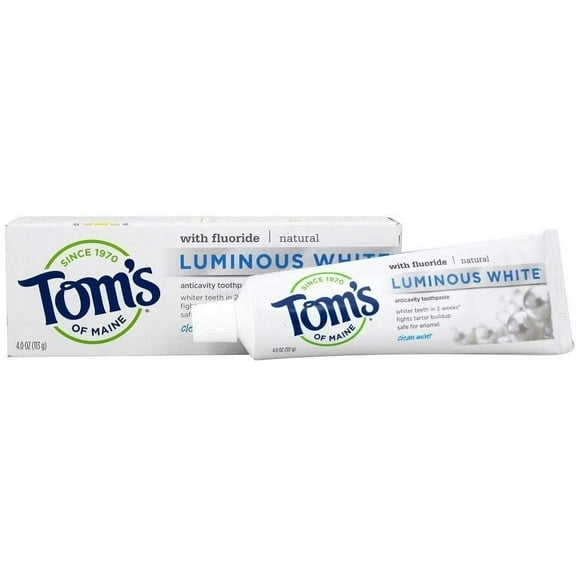 Toms of Maine, Toothpaste Luminous White Clean Mint, 4 Ounce