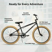 JOYSTAR Brockway Freestyle Kids BMX Bikes 24 Kids Bicycles for 9-14 Years Old Boys Girls, Multiple Colors
