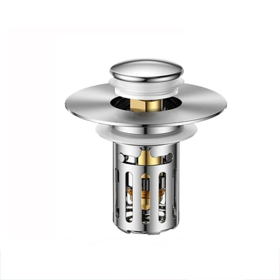 Universal Sink Drain Stopper with Filter Screen - Anti-Clog, Odor & Insect Proof Bounce Core for Kitchen & Bathroom Sinks | Easy Tool-Free Installation