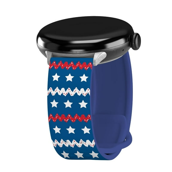 Peanuts Patriotic HD Watch Band for Google Pixel Watch 20mm (Long Stars & Stripes)