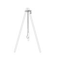 thumbnail image 3 of Maceta Colgante Triangular Portátil Para Acampar Al Aire Libre, Estante Para Barbacoa, Rama, Gancho Multifuncional Para Anillo De Picnic Sweethay OD006312-00, 3 of 7