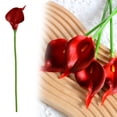 thumbnail image 2 of Artificial Calla Lily, Ongmies Simulation Flower High End New Living Room 10 Calla Simulation Flower Flower Holding Flower Wedding, Wine, 2 of 9