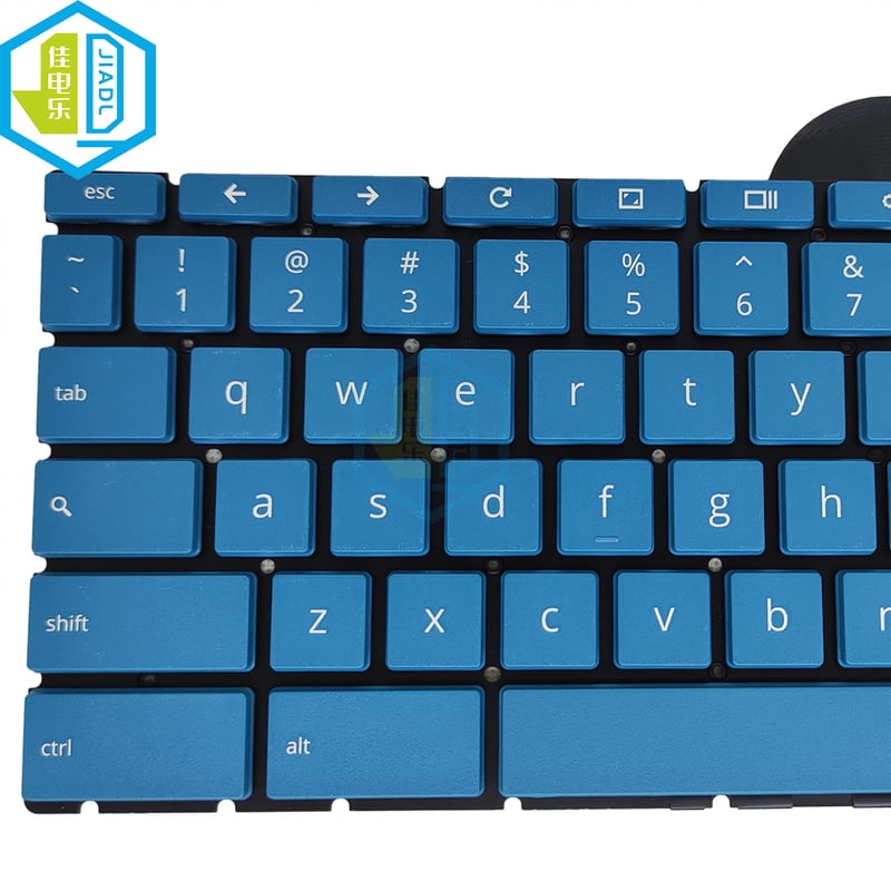 US English Blue Keyboard For  Chromebook X360 11 G3 EE Chromebook X360 11MK G3 EE Blue keycaps Notebook keyboard