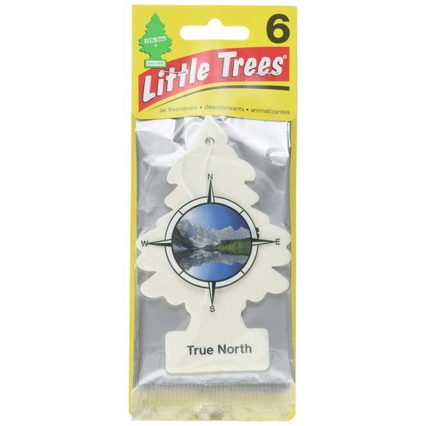 Ambientador para coche Little Trees True North Scent, paquete de 6