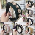 thumbnail image 2 of Hair Hoop Fashion Pearl Rhinestone Decor Braided Hair Hoop Band Headwear Hoop, 2 of 10