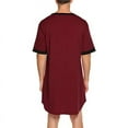 thumbnail image 4 of INCERUN Mens Solid Color Loose Casual Mid-length Casual Pajamas Homewear, 4 of 6