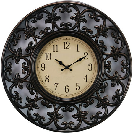 Kiera Grace Decorative  Lattice Design 11 Wall  Clock  with 