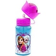 thumbnail image 2 of Disney Frozen Aluminum Water Bottle (Pink Flower Top), 2 of 3