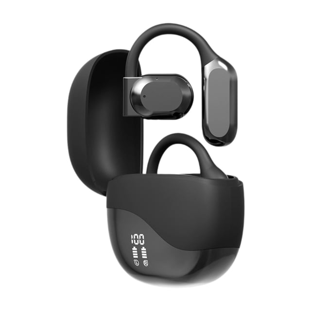 Auriculares con traducción de idiomas perfke deportivos prácticos de oído abierto Negro