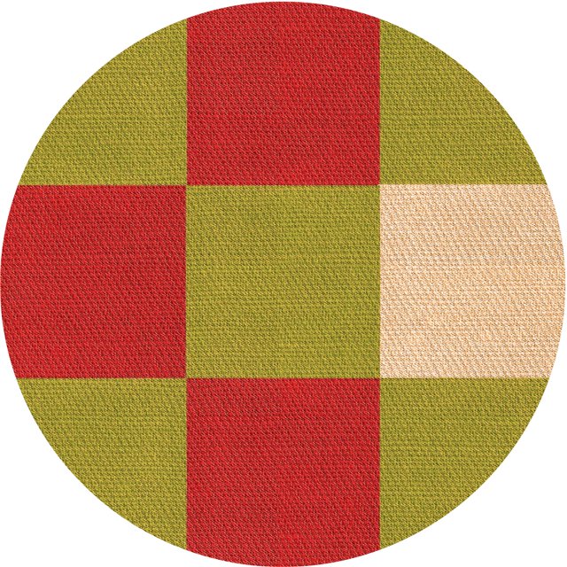 Ahgly Company Tapis Rond Lavable en Machine Intérieur Transitionnel Rouge Lave, 3 Pieds Rond