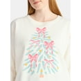 thumbnail image 4 of Women's Christmas Soft Tree Graphic Fleece from Holiday Time, Sizes S-XXXL, 4 of 5