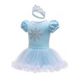 thumbnail image 3 of Disfraz de mameluco Dressy para bebés y niñas, princesa, mono con diadema, fiesta de cumpleaños de Halloween, disfraces elegantes, tallas de 6 a 9 meses, azul 296, 3 of 6