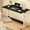 Black, variant on Small Rolling Computer Cart,Adjustable Height Home Office Desk，Portable Laptop Desk for Adults,Black