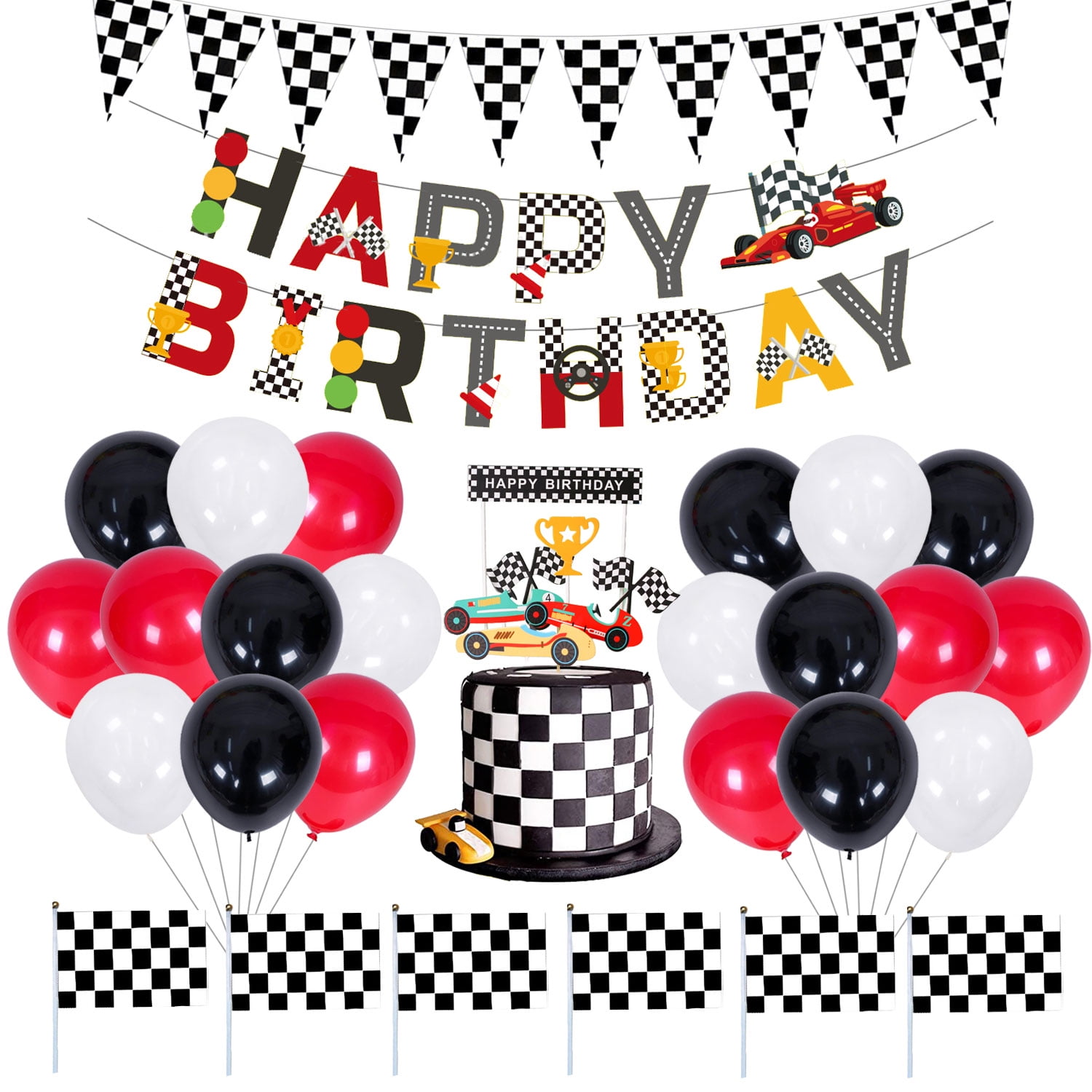 Race Car Birthday Party Decorations, Car Theme Party Supplies Includes