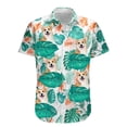 thumbnail image 5 of Camisa de playa con estampado 3D de perro y animal divertido, lindas camisetas con gráficos de mascotas para hombres, ropa, camisas hawaianas casuales, blusas de manga corta para niños, 5 of 5