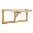 thumbnail image 3 of Safavieh Outdoor Collection Balcony Hanging Half Table, Natural, Owens, 3 of 8