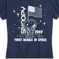 thumbnail image 3 of Peanuts - Space Snoopy - Women's Short Sleeve Graphic T-Shirt, 3 of 6