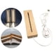thumbnail image 4 of Mostrar luz nocturna jinwen Pedestal de pantalla rectangular luz LED base iluminada de madera 300 mm blanco, 4 of 8