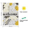 thumbnail image 5 of Spring Summer Multicolored Flower Leaves Garden Flag 28x40 Inch Double Side for Outdoor Courtyard Garden Decor Flowers Welcome Holiday Flag for Outside Decoration, 5 of 6
