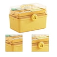 thumbnail image 1 of Storage Box, 3 Layer Large Capacity Partitioned Lightweight Water Proof First Aid Kit for Home Outdoor, 1 of 7