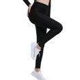 thumbnail image 1 of Leggings casuales para mujer Levantamiento de cadera Pantalones deportivos sexy para deportes de gimnasia (Negro M) Likrtyny Para Estrenar, 1 of 9