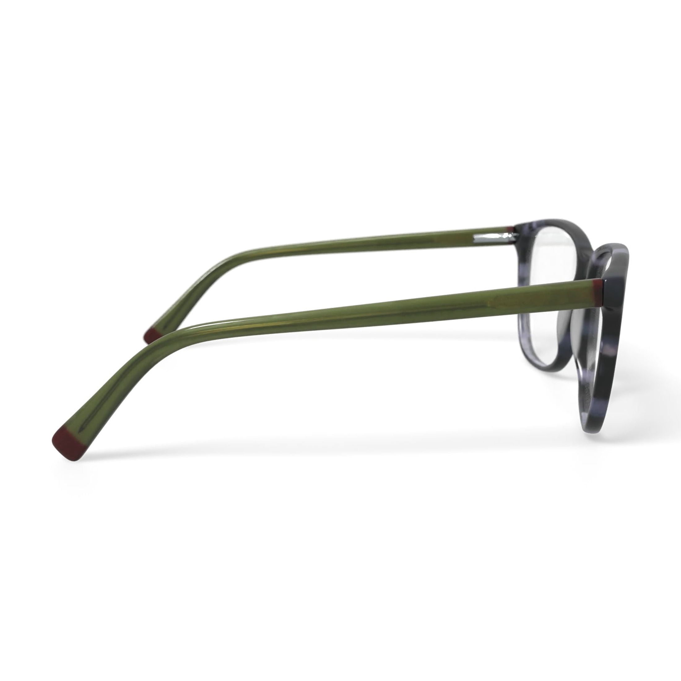 Christian Siriano Women's Amber Square Prescription Eyeglasses with Case, Grey Tortoise