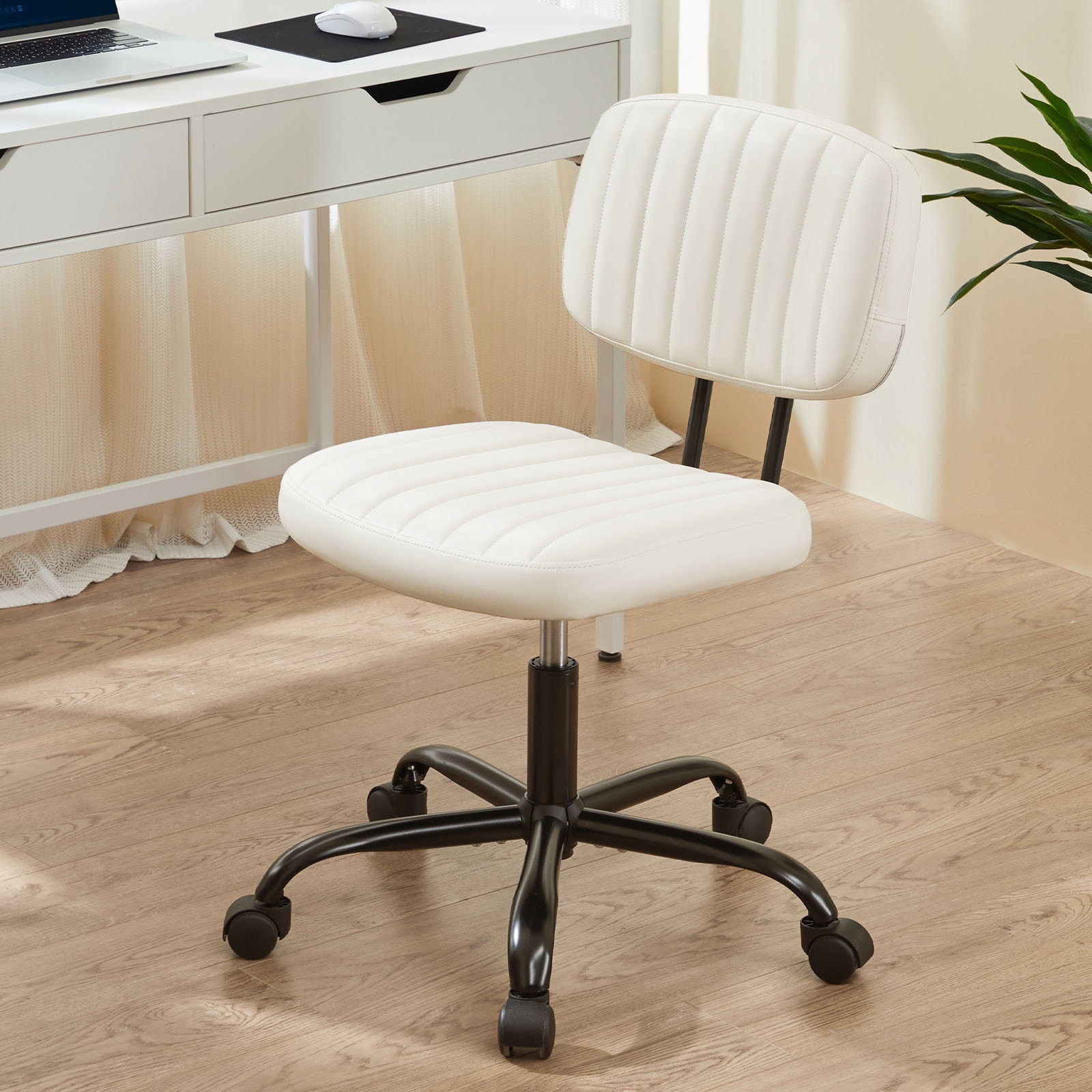  DUMOS Small Office Chair-Armless Desk Chair with