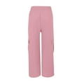 thumbnail image 4 of WILLBEST Pantalones Casuales para Mujer para Uso Diario y Deportes: Cómodo Diseño de Pierna Recta con Cintura Elástica y Bolsillos Funcionales. Mediana, 4 of 6
