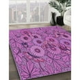 thumbnail image 2 of Ahgly Company Indoor Rectangle Patterned Dark Magenta Purple Area Rugs, 7' x 10', 2 of 6