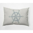 thumbnail image 2 of E by Design Large Ship Wheel Nautical Indoor/Outdoor Lumbar Throw Pillow, 2 of 4