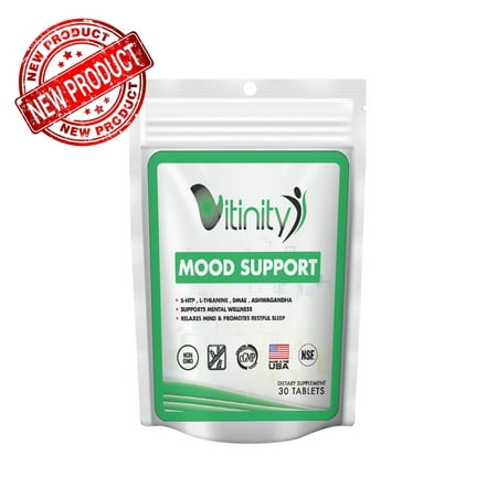 Mood Support - Natural Ayurvedic Mood Booster - Stress & Anxiety Relief with 5-HTP & Ashwagandha - Improve Your Energy, Mental State, & Sleep - Natural Serotonin & Dopamine Kick Starter (30 (Best Ayurvedic Medicine For Heart Health)