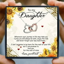 To My Daughter Necklace from Father Birthday Graduation New Job Gift from Dad