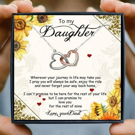 To My Daughter Necklace from Father Birthday Graduation New Job Gift from Dad