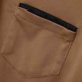 thumbnail image 5 of Mens Shirts Baeitkot Men Leisure Solid Color Versatile Pocket Button Lapel T-shirt, 5 of 9