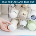 thumbnail image 7 of Water Bottle Organizer, Stackable Plastic Bottle Holder for Cabinet,Storage Rack,Kitchen Pantry, Fridge, Cup Holder for Wine -2 Pack, Hold 8 Containers, 7 of 7