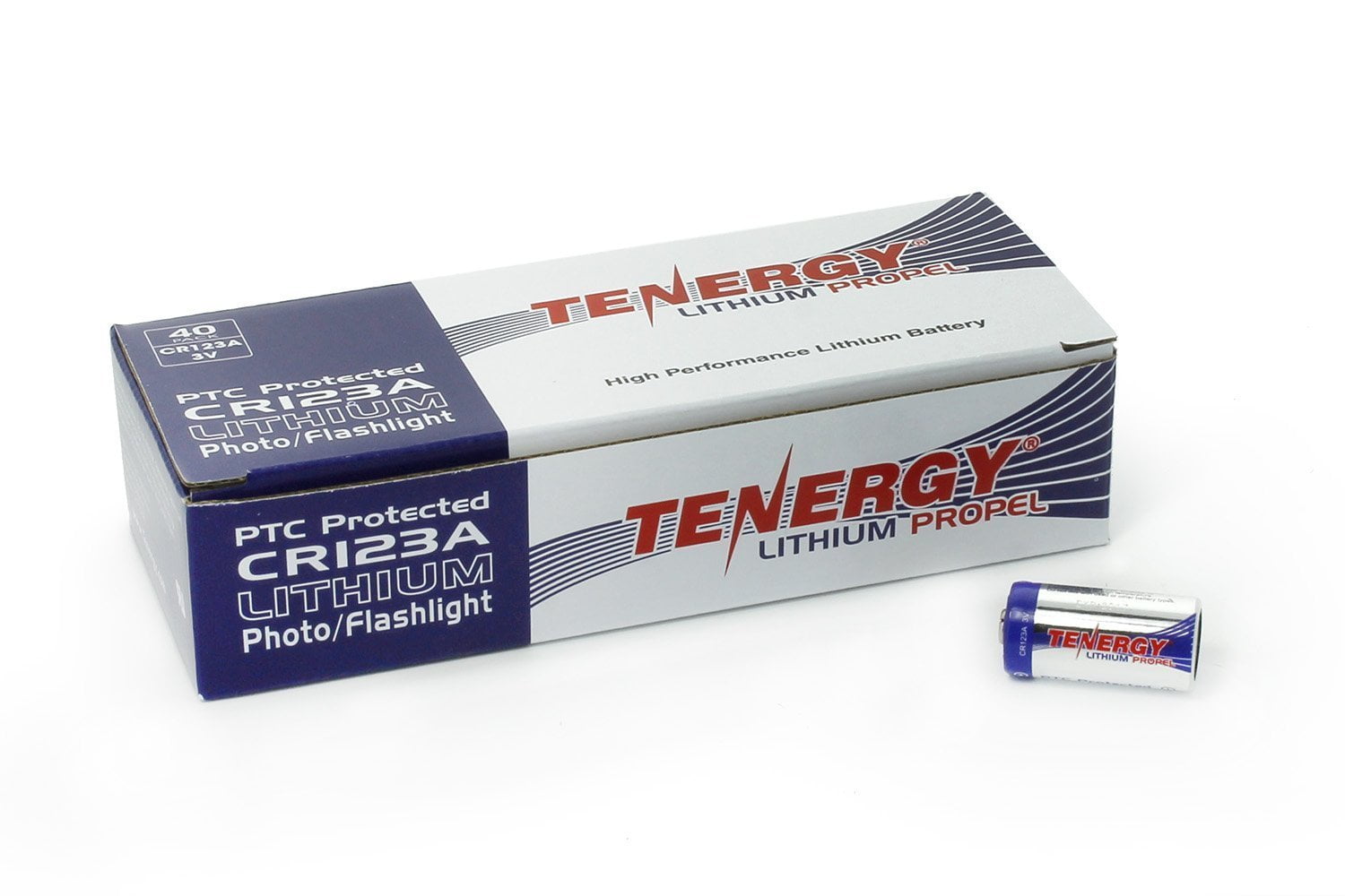 Tenergy CR123A Lithium Batteries, 16pk - Tenergy
