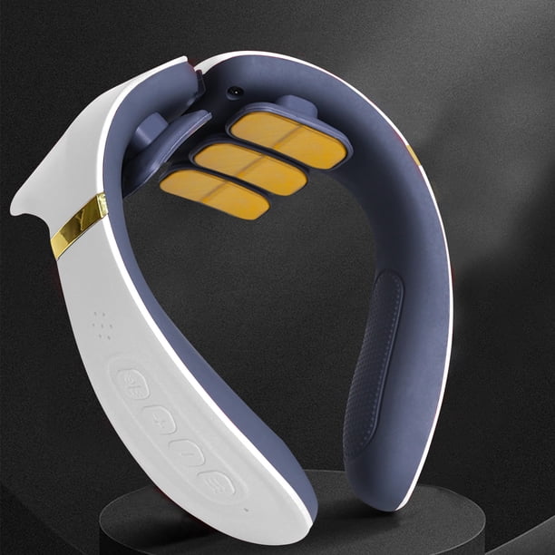 Xihbxyly Masajeador Cervical, 12 Cabezales de Masaje, 15 Modos de Velocidad, Recargable Por Usb, Alivio Instantáneo Del Cuello, Uso En Oficina y Hogar, Ideal para Personas Mayores y Amigos, Tamaño 15