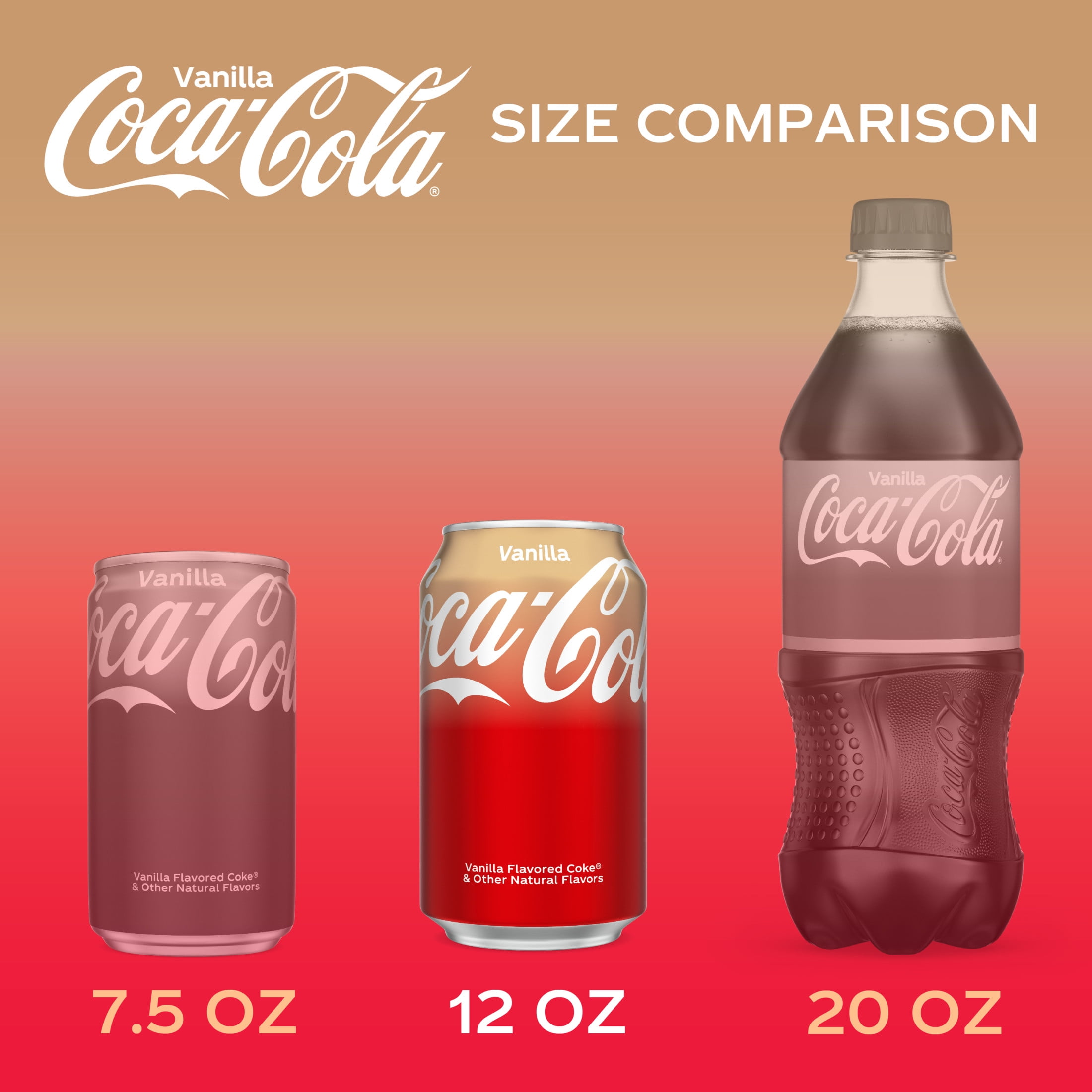 Coca Cola Vanilla Flavor, Pack of 12 Cans (355ml) - Walmart.com